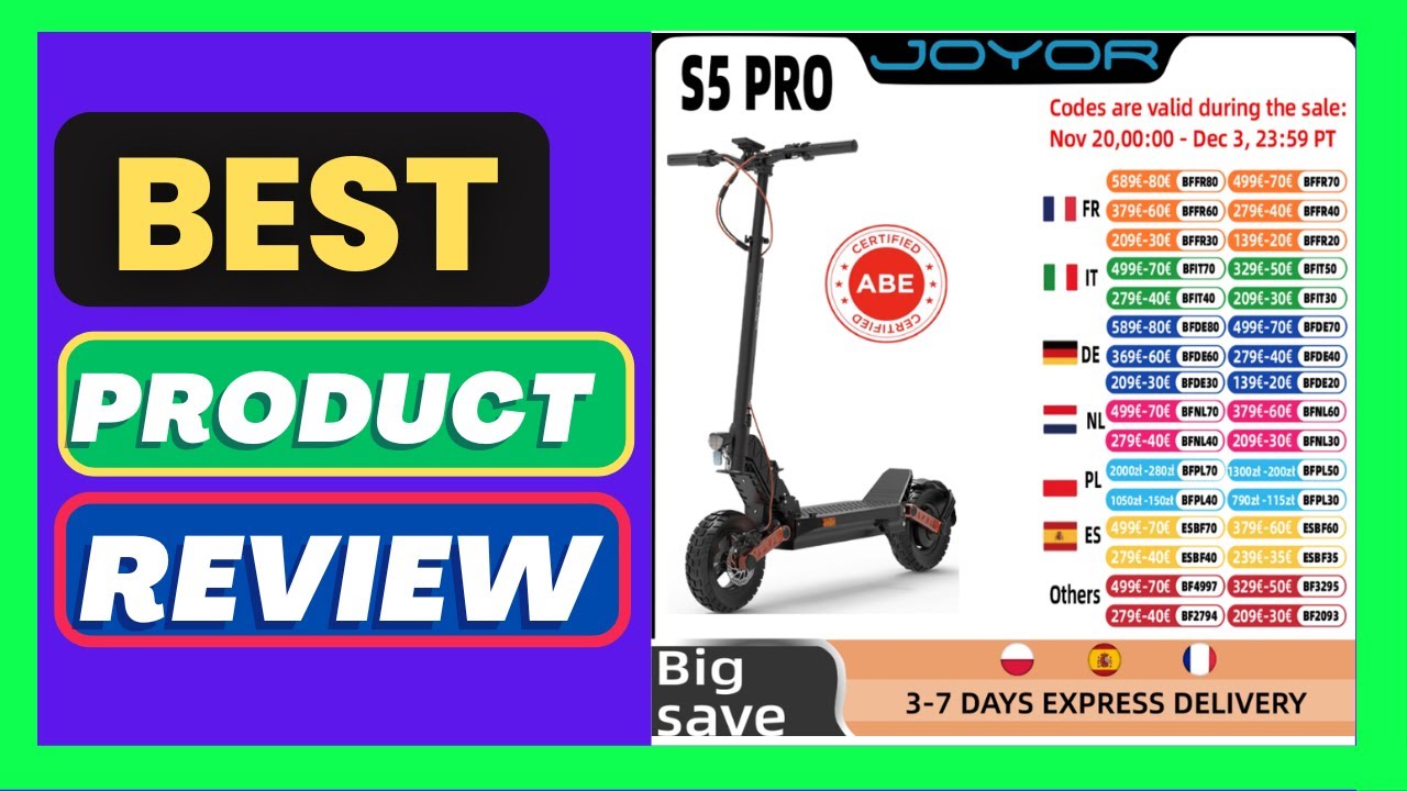 JOYOR S5PRO (ABE) EScooter Adults City