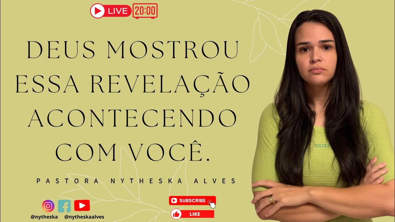 Deus mostrou  algo que está acontecendo dentro de você, ele mandou te entregar essa revelação!