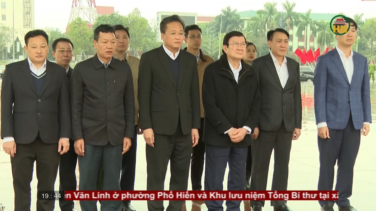 Nguyên Chủ tịch nước Trương Tấn Sang dâng hương tưởng nhớ Tổng Bí thư Nguyễn Văn Linh | HYTV