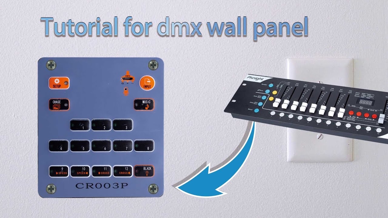 DMX Wall panel tutorial | dmx station dmx buttons switch