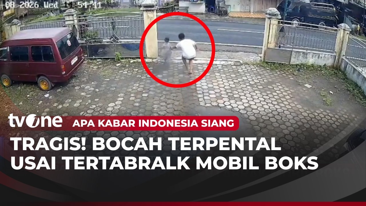 TRAGIS! Bocah 6 Tahun Tertabrak Mobil Boks Terekam CCTV | AKIS