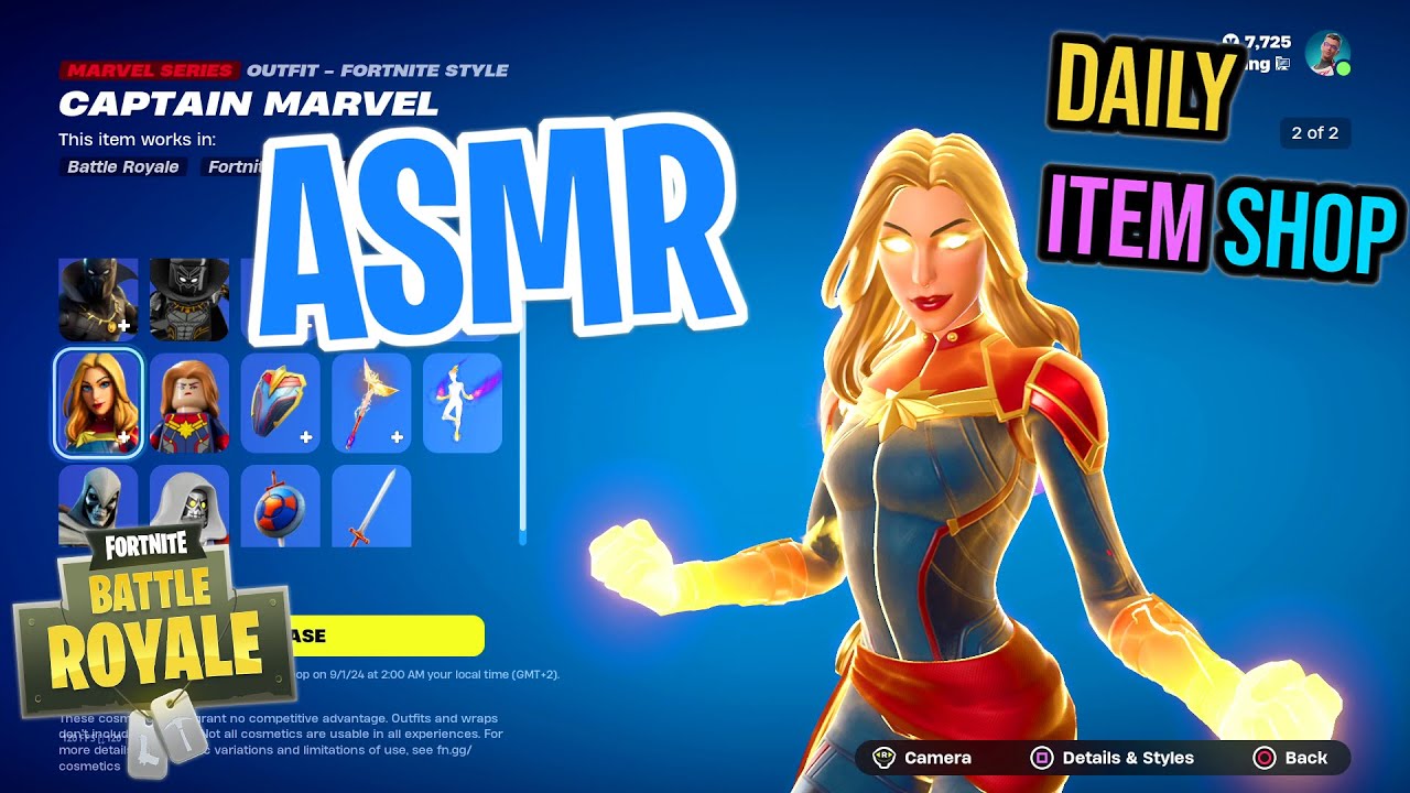 ASMR Fortnite MARVEL Royalty and Warriors Pack Is Back! Daily Item Shop 🎮🎧 Relaxing Whispering 😴💤