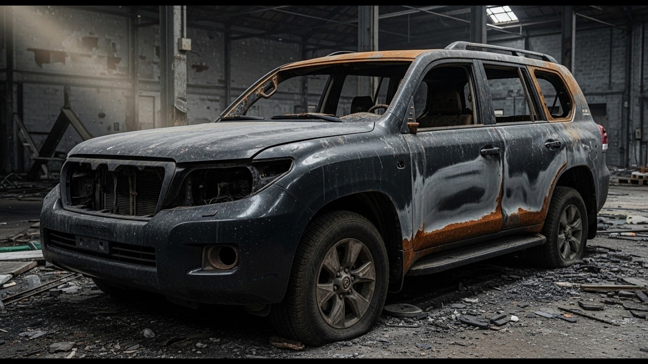 ASMR Car Restoration! Full Restoration Toyota Land Cruiser 250 Burnt to New