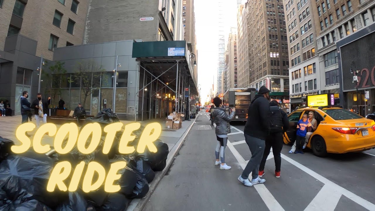 NYC Electric Scooter Ride from Washington Square Park to Times Square (April 26, 2021)