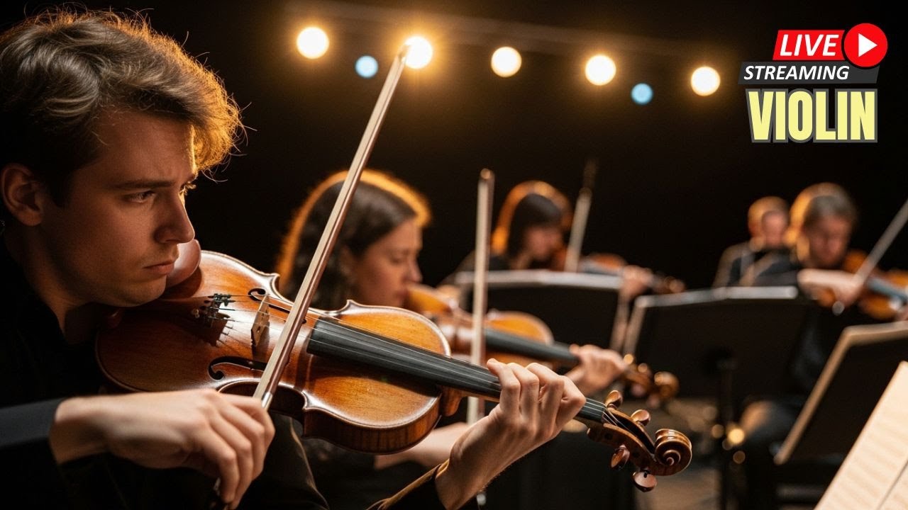 LIVE Emotional Violin Instrumental 🎻 | Deep Cinematic Music for Focus, Study & Inner Calm
