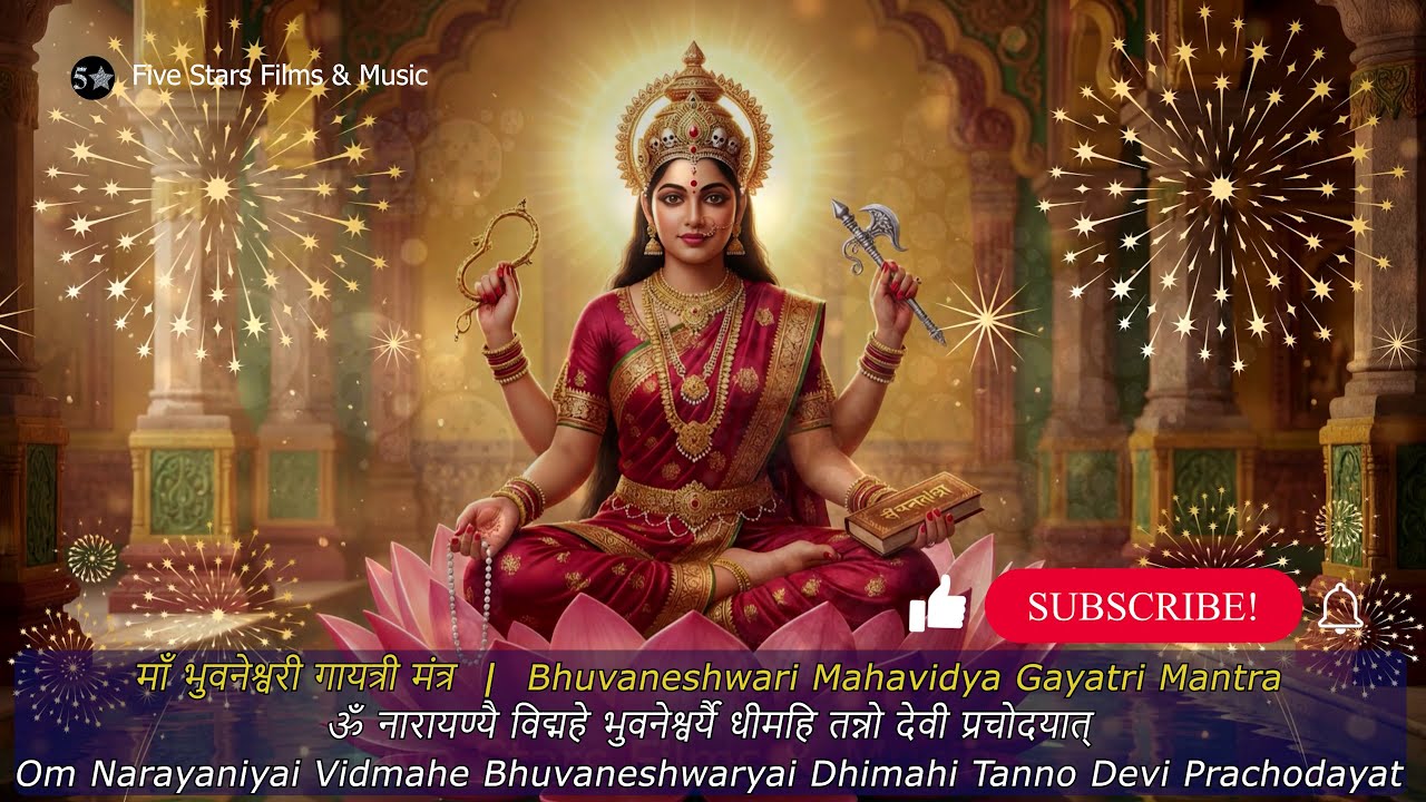 Maa Bhuvaneshwari Gayatri Mantra | माँ भुवनेश्वरी मंत्र | POWERFUL DEVI MANTRA | Devi Gayatri Mantra