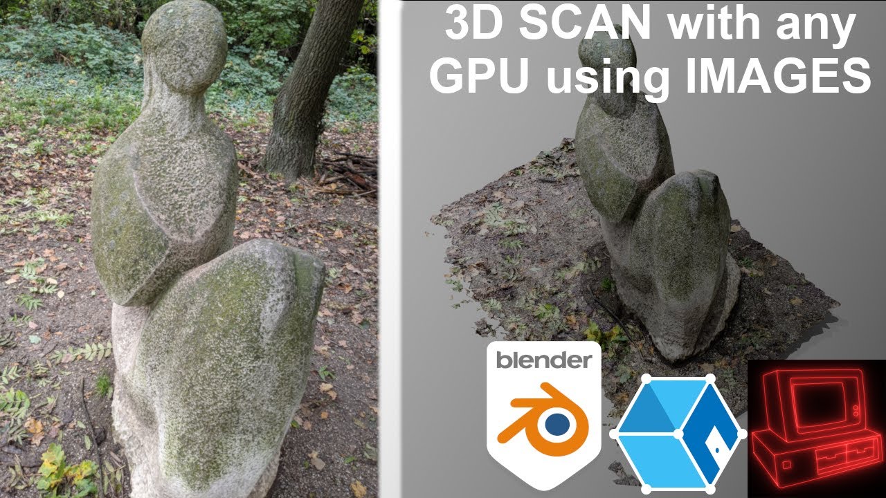 3D SCAN with any GPU using IMAGES (3D Programetry) | Meshroom CL
