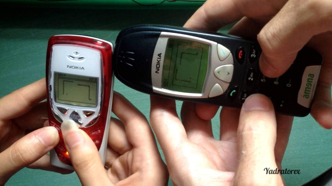 Nokia - Snake II multiplayer gameplay | 6210 vs 8310 P.1