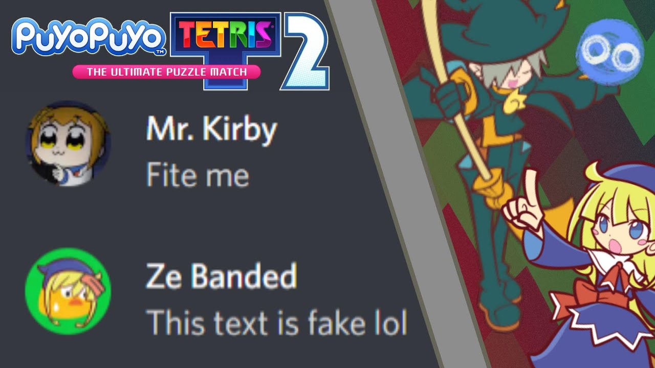 Mr Kirby tried to troll me but I trolled him instead[Puyo Puyo Tetris 2]