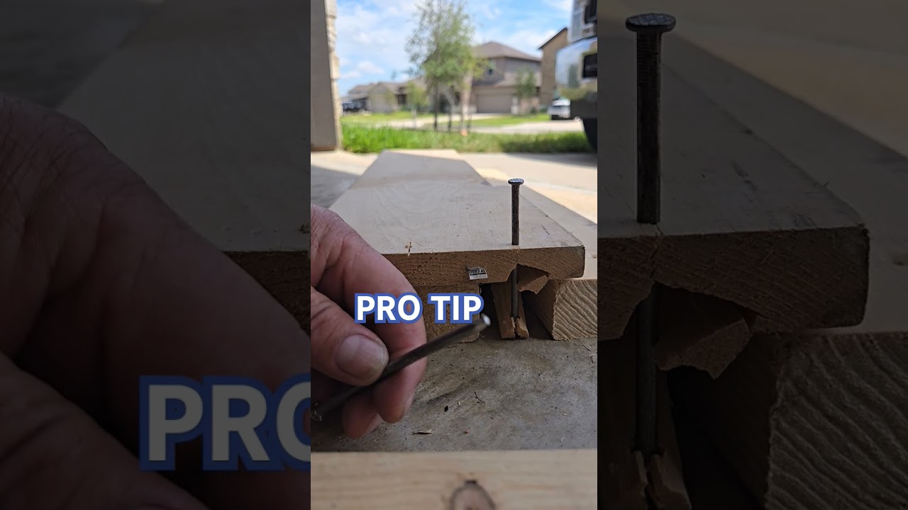 How To Not Split Wood With Nail. #woodworking #tips #nails