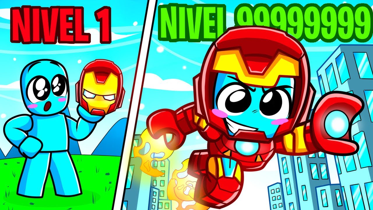 Evolucionando Hasta ser Un SUPERHÉROE de MÁXIMO NIVEL en Roblox!