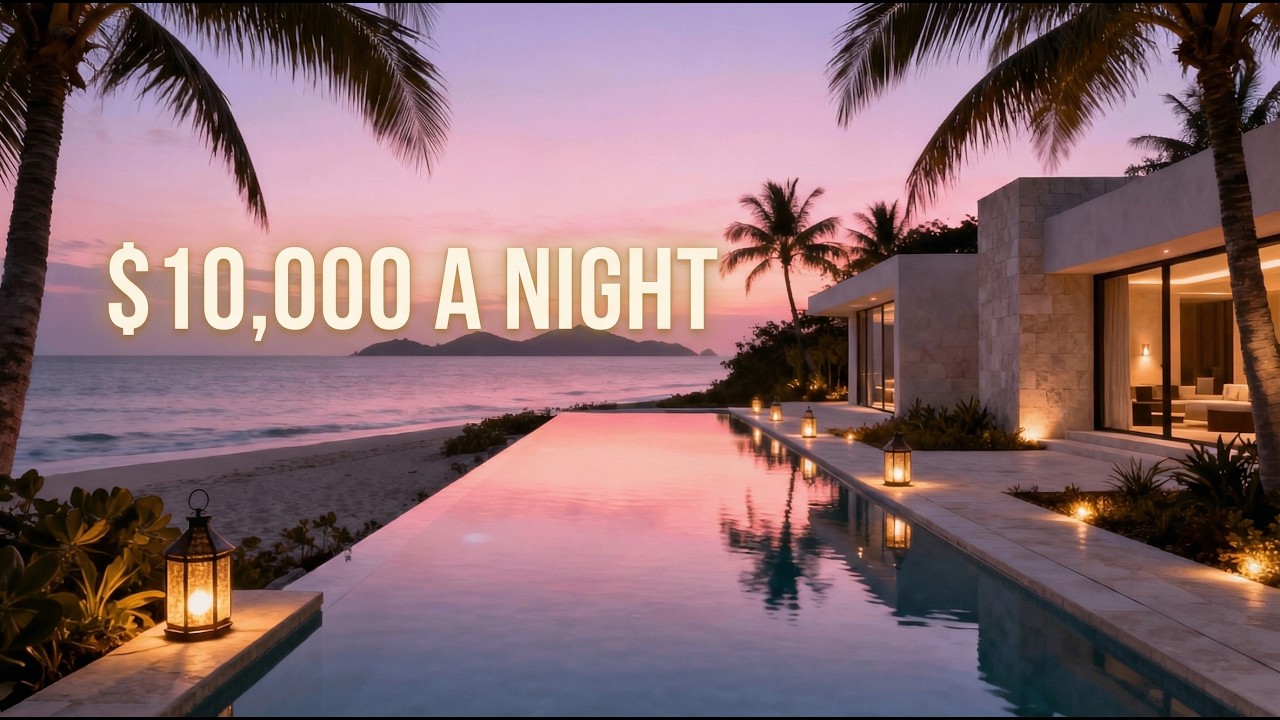 Inside a $10,000/Night Oceanfront Villa – Sunset House Escape