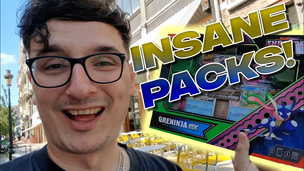 Pokemon Card Shopping in Brussels! Opening XY Era Packs and Shrouded Fable Greninja Booster Packs!