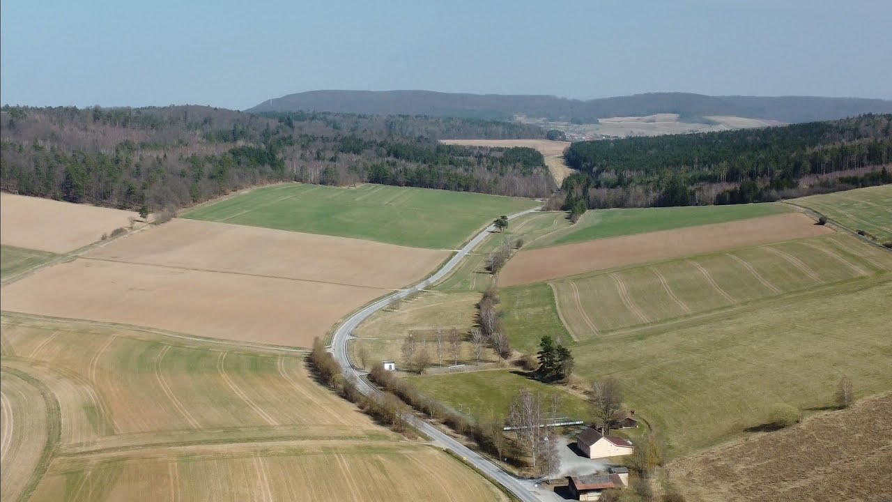 Willmars Christuskirche ⛪ DJI Mini 2 Footage | Wandern | Bayern | Rhön | 4K