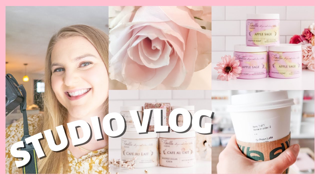 STUDIO VLOG // Taking product photos // Creating on brand product photography for my soap business