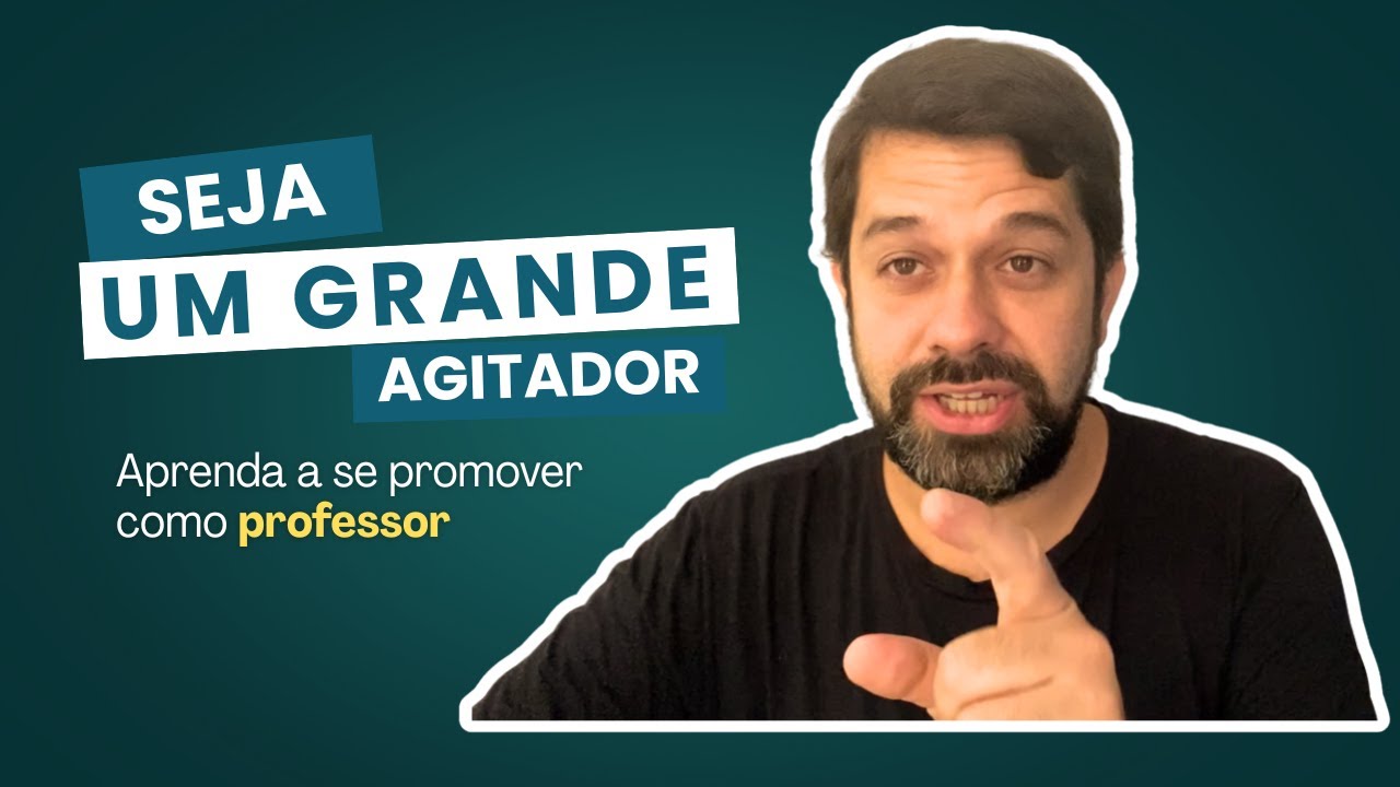 Se você é professor e não se autopromove, esse vídeo é pra você
