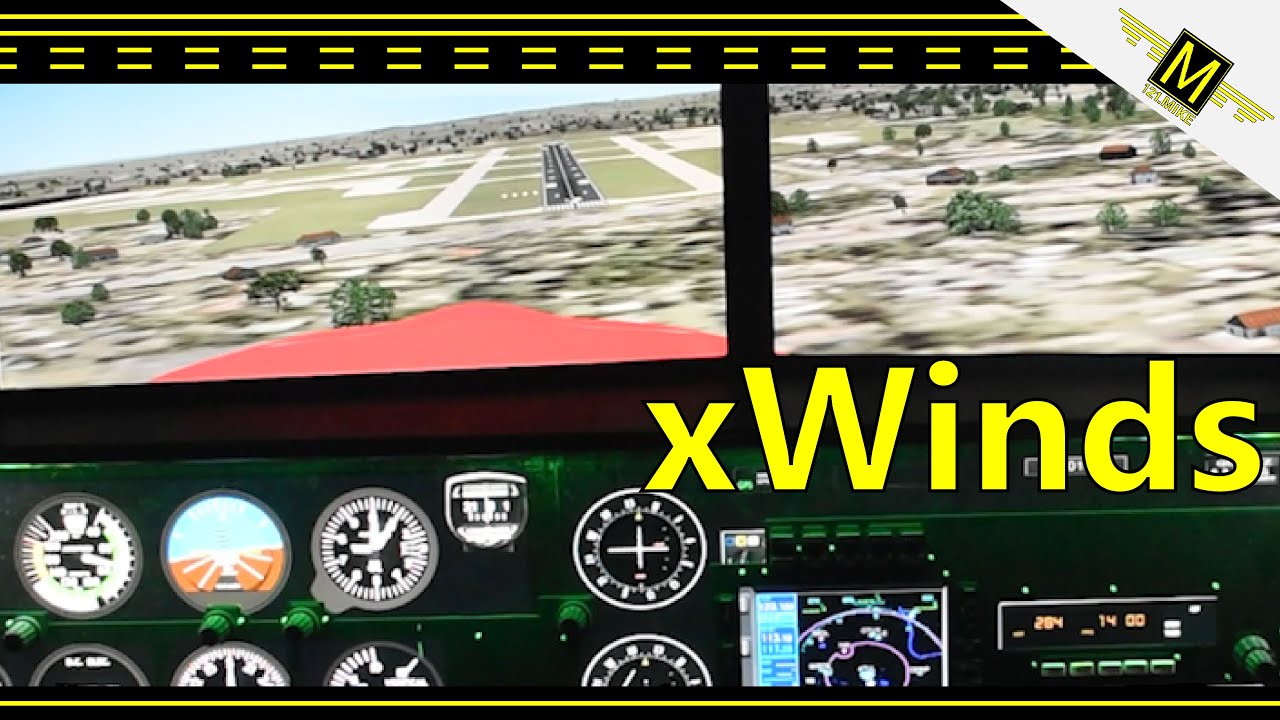 Crosswinds in a Redbird FMX - 121.Mike