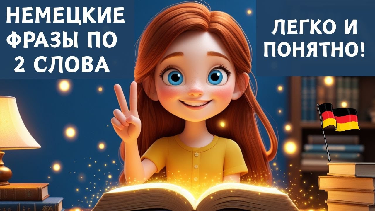 Начни с этого: 100 КОРОТКИХ НЕМЕЦКИХ ФРАЗ | Учим немецкий язык на слух для начинающих A1 A2 🇩🇪