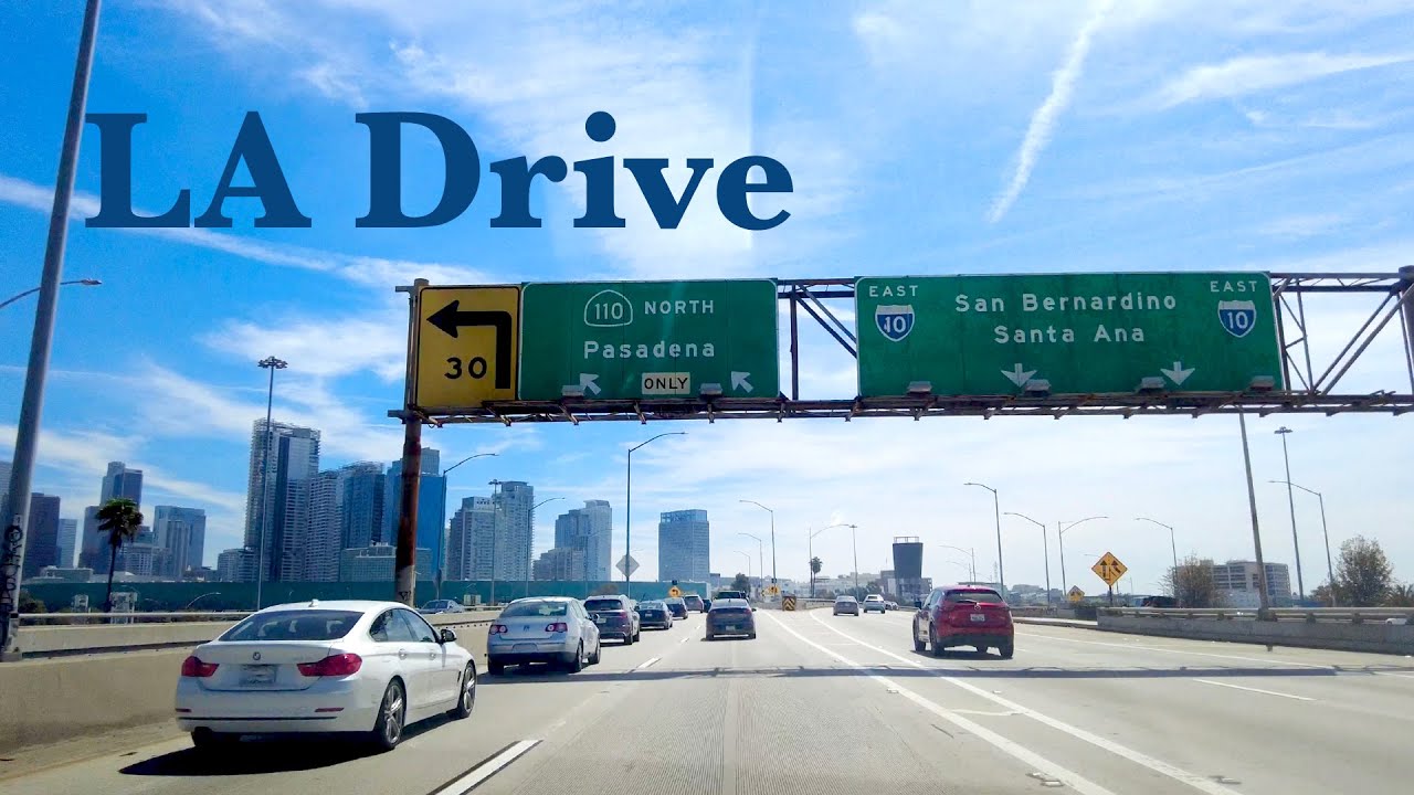 Los Angeles Drive 4k - 1-Hour Drive Around Downtown