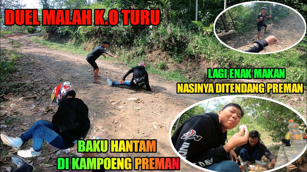 TERHARU LAGI MAKAN NASINYA DIINJEK PREMAN SAMPE BAKU HANTAM