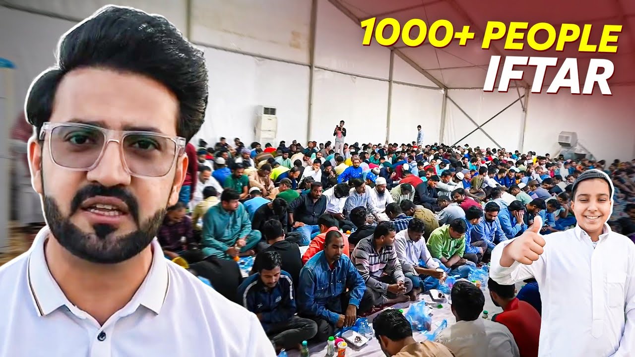 Massive Ramadan Street Iftar in Riyadh 🕌🌙 | Breaking Fast with 1000+ People