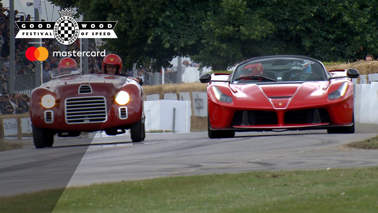 Ferrari LaFerrari Aperta and stunning 125S battle on track at #FOS