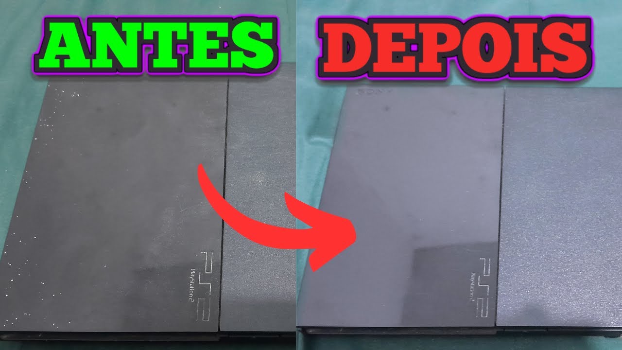 Como Deixar o PS2 Brilhando com Cera em casa!