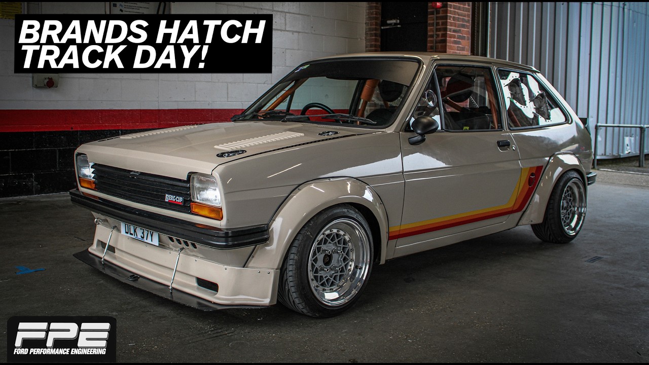 BIG 'CHOO CHOO' TURBO NOISES around Brands Hatch... in the wet!!!