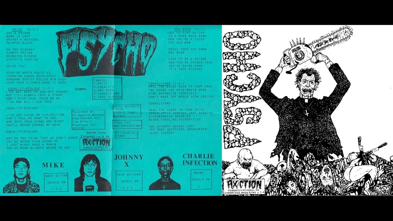 Agathocles / Psycho - Psycho / Hail To Japan split 7" (1991)