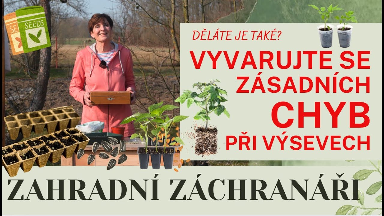 Vyvarujte se chyb při výsevu semen!  #zahrada #zahradnizachranari #vysev #chyba #okurka #rajce #tip