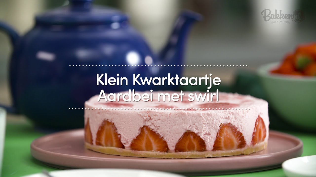 Dr. Oetker | Klein kwarktaartje aardbei met swirl