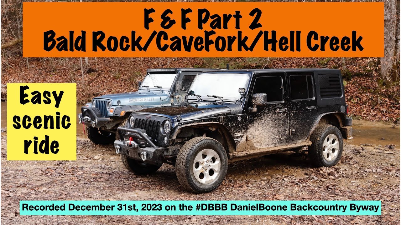 F&F Ride, Part 2 December 31, 2023 Hwy52 Park, Bald Rock, Cave Fork, Hell Creek  #dbbb