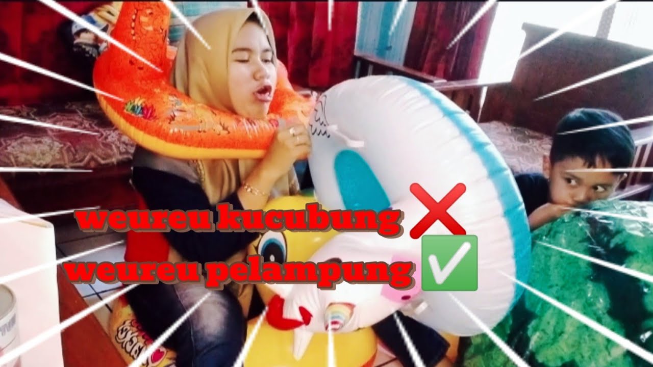 kaget karena kelakuan emaknya.. tiup pelampung part 3