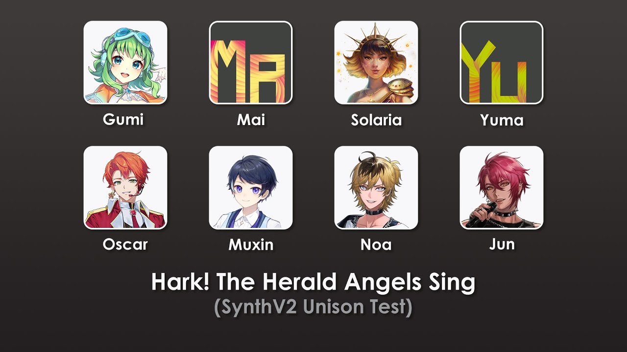 SynthV 2 Unison test (Hark! The Herald Angels Sing)