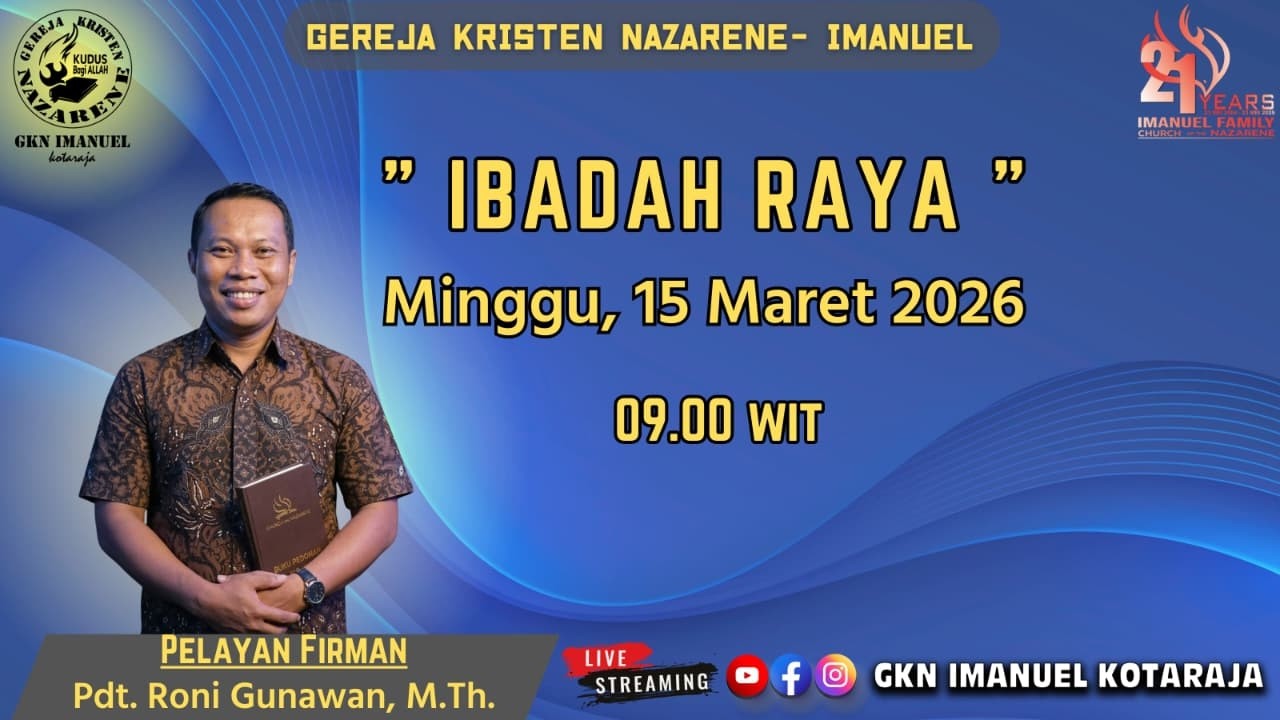 IBADAH RAYA, MINGGU 15 MARET 2026