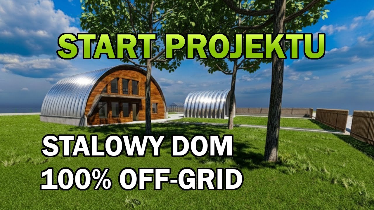 Dom STALOWY i 100% OFF-GRID: Fotowoltaika, Magazyn Energii i GWC pod budynkiem.