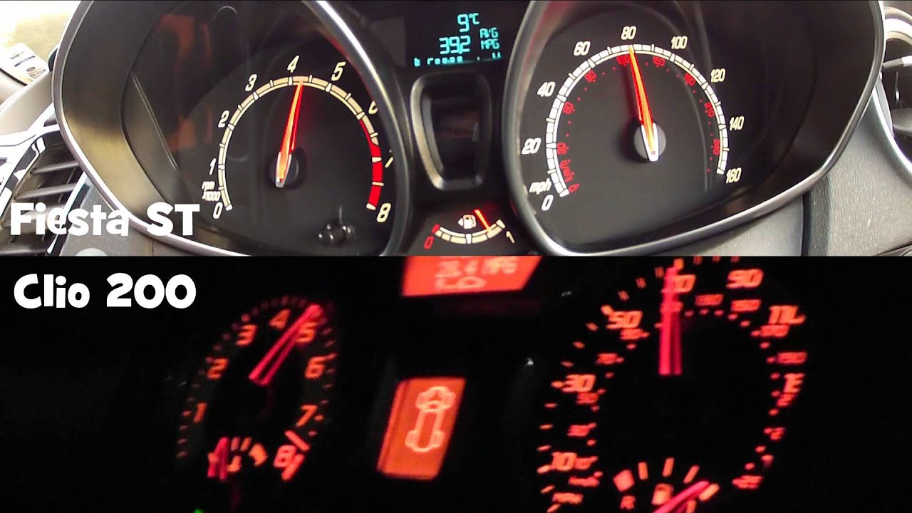 Fiesta ST Mountune MP215 v Clio 200 acceleration