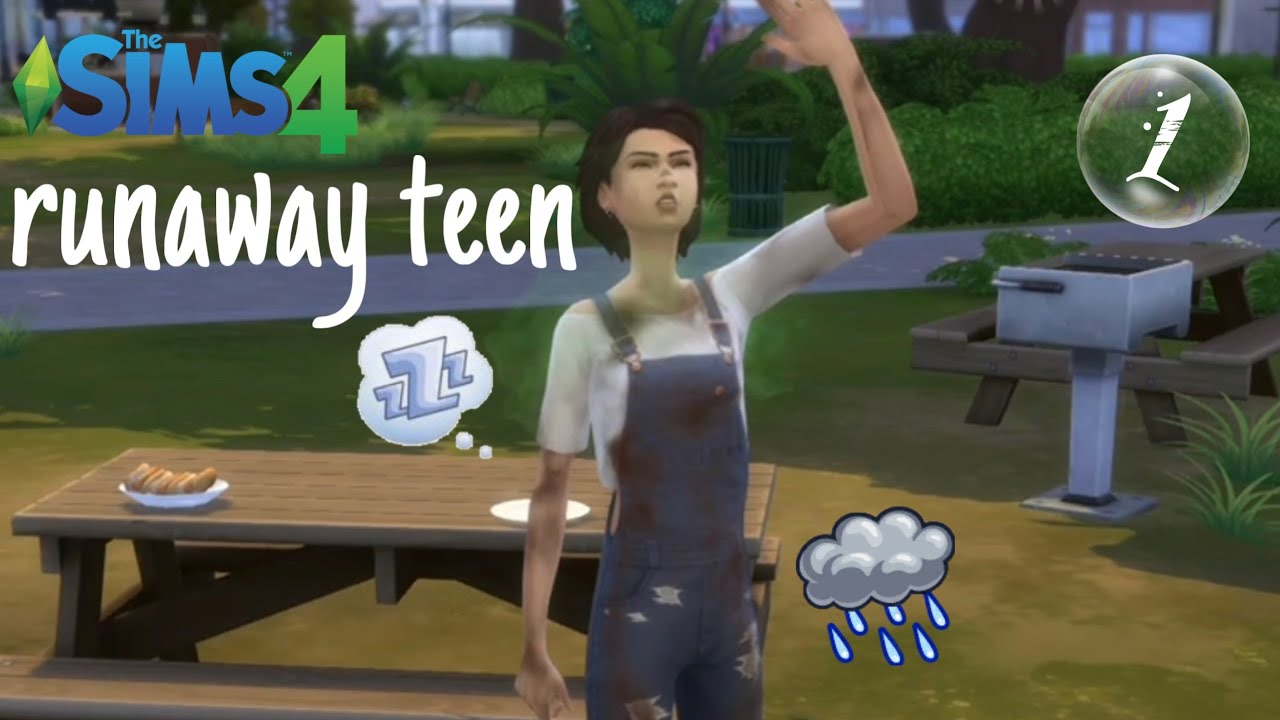 Scared of the Dark, Sleeping on Benches &bull; The Sims 4 Runaway Teen Challenge &bull; Ep. 1