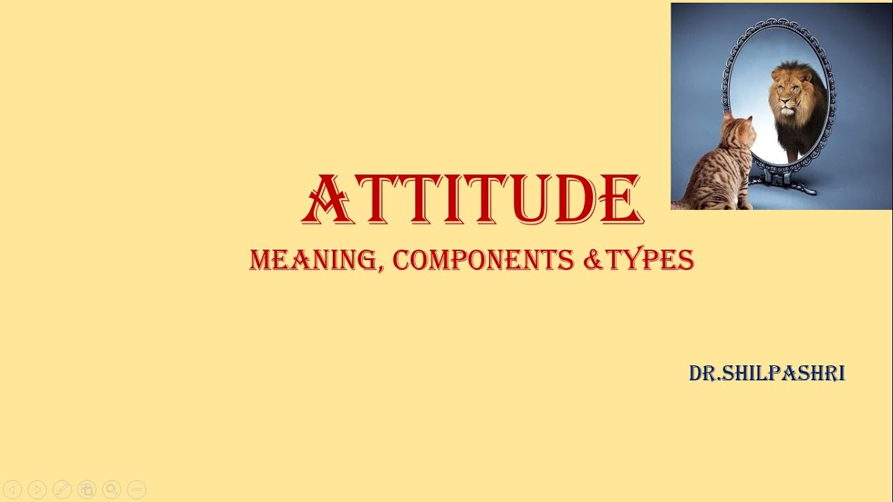 Attitude - Meaning, characteristics, components , Types and Factors