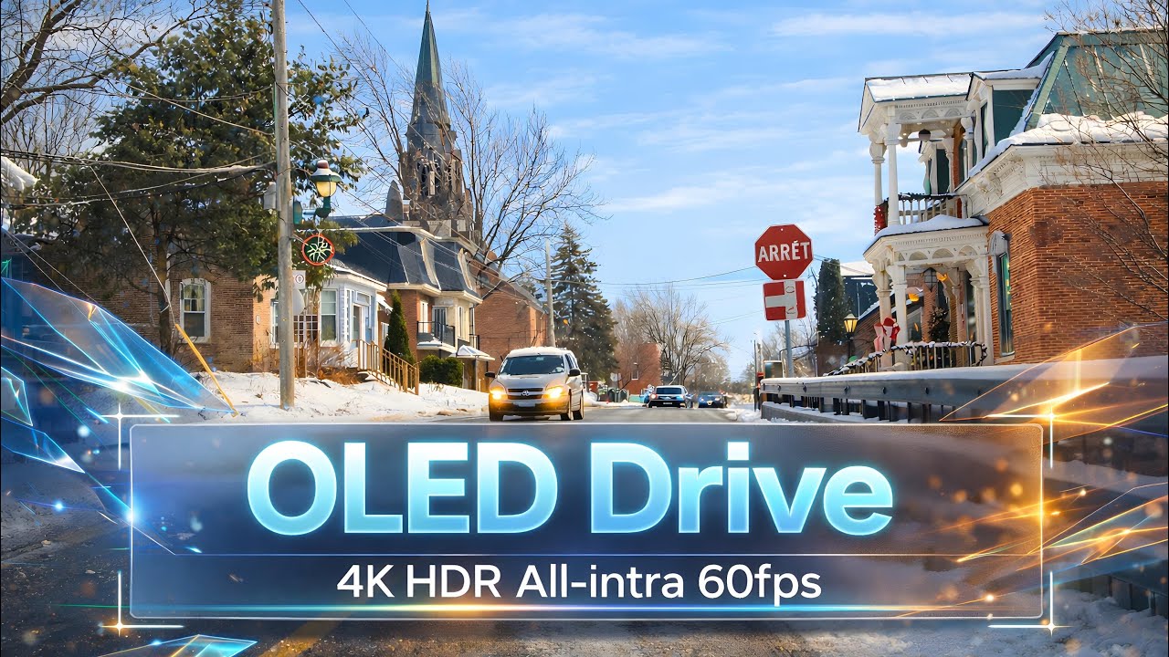 Mont St-Hilaire and Rivi&egrave;re Richelieu new year | 4K HDR All-Intra 60FPS | PRORES HQ | OLED TEST |