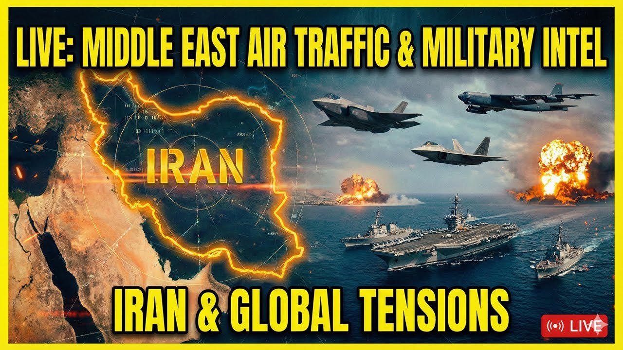 📡 OSINT LIVE | Air Radar, ATC Radios & EAMs – Middle East