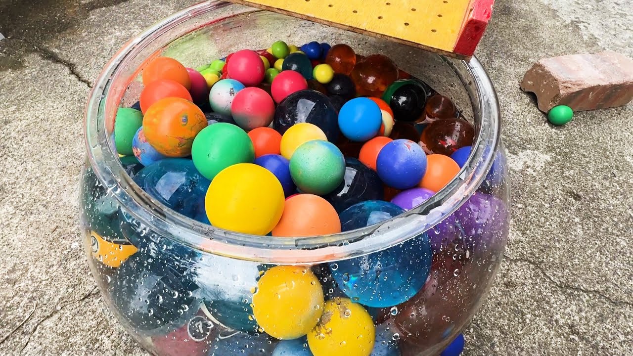 Marble Run☆Healing handmade wooden slope & dragon ball billiard ball color ball