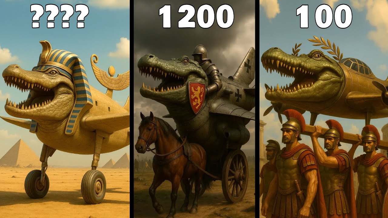 Bombardino Crocodilo in Different Years