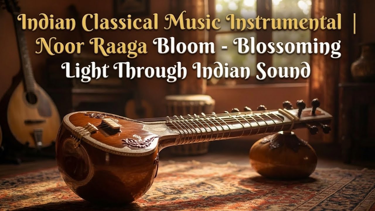 Indian Classical Music Instrumental | Noor Raaga Bloom - Blossoming Light Through Indian Sound