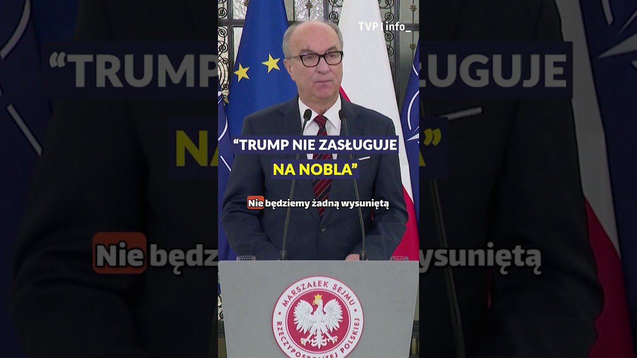 Czarzasty: Trump nie zasługuje na Nobla #polityka #trump #nobelprize #shorts