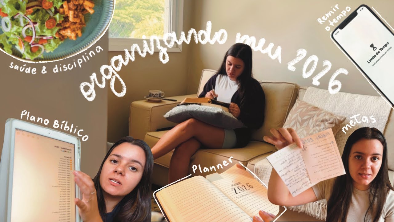 organizando meu 2026 | planner, plano bíblico, rotina & metas