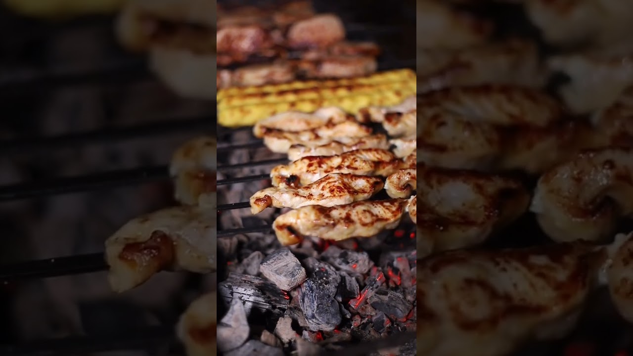 Бакинская осетрина на огне 😍 #рыба #fish #шашлык #kebab #steak