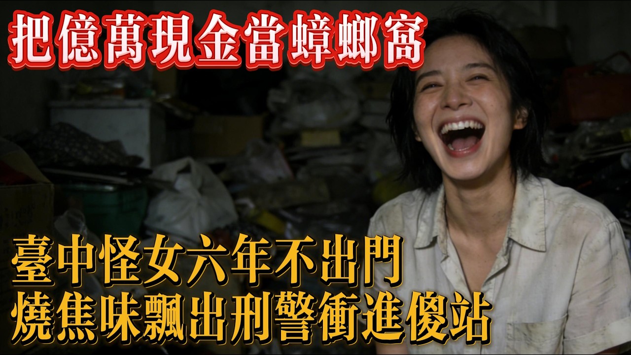 把億萬現金當蟑螂窩？台中怪女 6 年不出門，燒焦味飄出    刑警衝進傻站！#現代小説 #懸疑 #真實故事