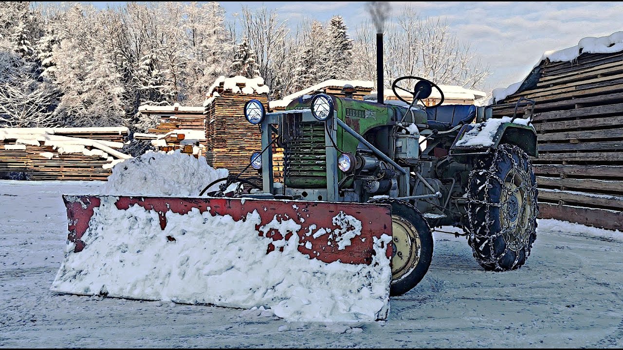 Steyr Typ80 15er mit Schneeschild - funktioniert super!