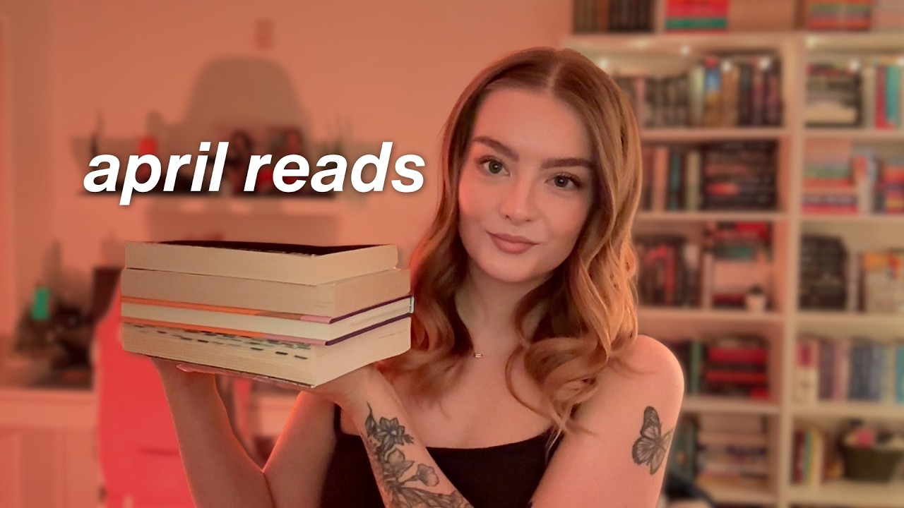 ASMR the books i read in april 🧡 monthly reading wrap up